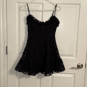 black mini dress